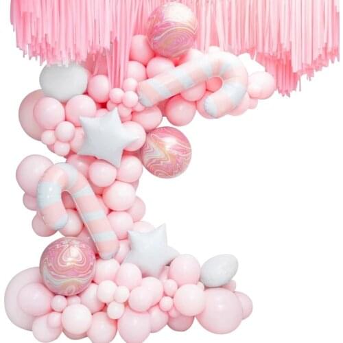 Pink Balloon Chain Combination Birthday Party Wedding Room Decoration Set Balloon Decoration Party Supplies-ABUX