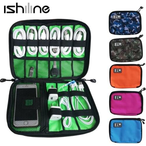 Gadget Organizer USB Cable Storage Bag Travel Digital Electronic Accessories Pouch Case USB Charger Power Bank Holder Kit Bag