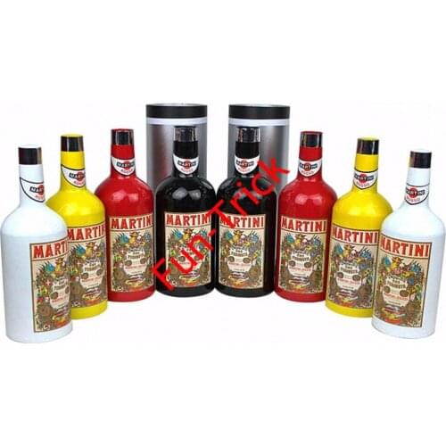Moving, Increasing and Coloring Bottles ( 8 bottles ) -- Magic Trick , Stage Magic
