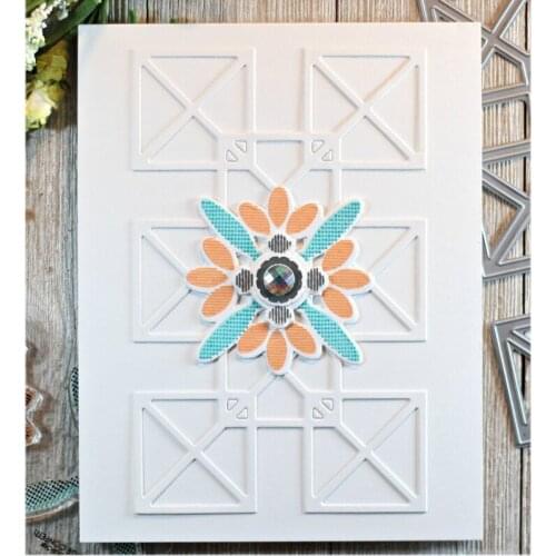 Striped Circle Cover Panel Metal Cutting Dies Silver Stencil For Scrapbooking Abulm Photo Paper Card Craft Fun DIY Metal Die