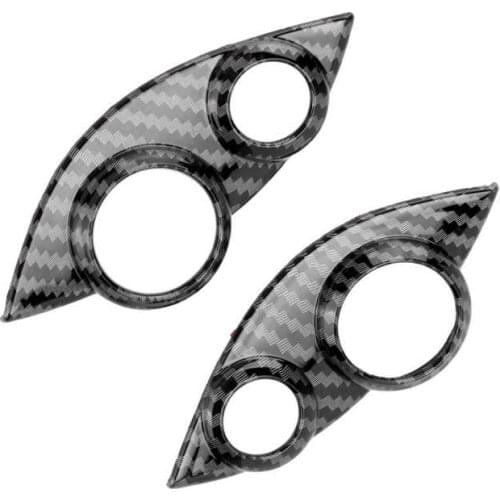 Car Steering Wheel wheel horn button Carbon Fiber Style Steering Wheel Button Cover Trims Replacement for Smart Fortwo/Forfour