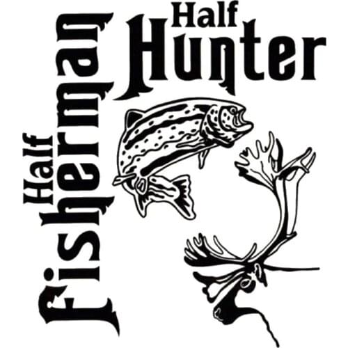 Fishing Sticker Car Fish Decal Angling Hooks Tackle Shop Posters Vinyl Wall Decals Hunter Buck Decor Mural Sticker