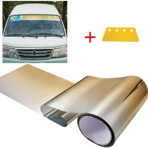 Car Front Windshield Sun Visor Protection Shade Sticker Window Sun Visor Strip Heat Insulation Tint Film 150x20cm Sun Front Fil
