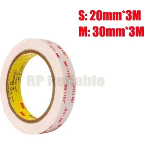 1.1mm Thick) Very High Bond 3M VHB 4945 Acrylic Foam Double Sided Adhesive Tape for Automobile, Metal, 20mm or 30mm * 3 meters