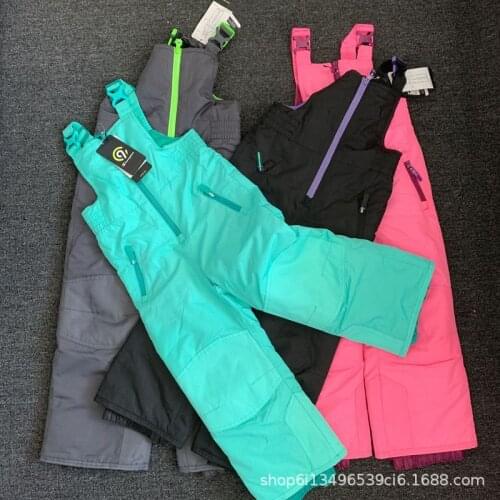 Childrens Womens And Mens Thickened Waterproof Single And Double Board Ski Harness Pants Cold And Wear Snowboarding Pants