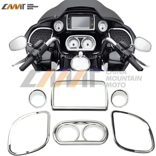 Inner Fairing Speedometer Radio Speaker Trim Kit case for Harley Road Glide 2015-2017