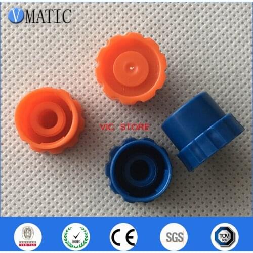 High Quality 100Pcs/Lot Blue/Orange Syringe Barrel Tip Caps Stopper
