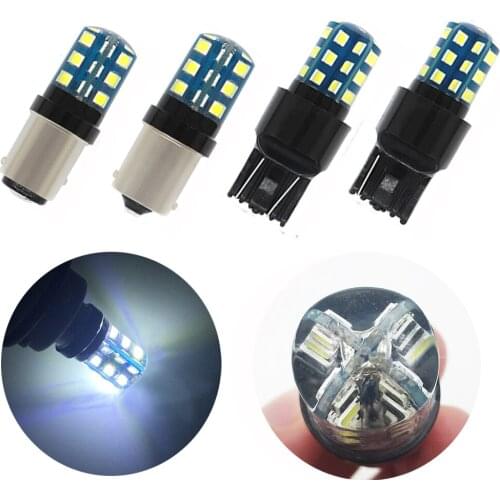 YSY 2X 1156 1157 7443 7440 24SMD 3030 LED Auto Brake Light Rear Fog Lamp Car DRL Driving light Reverse Bulb Turn Signals