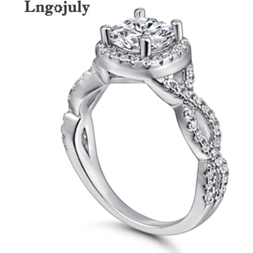 Fine Jewelry Wedding Ring For Women Pure 100% 925 Sterling Silver Square Zircon Rhinestone Rings Jewelry Accessories For Party