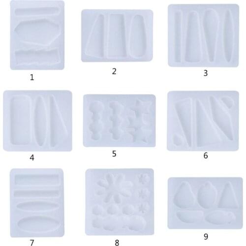 Crystal Epoxy Resin Mold Hair Clip Barrette Casting Silicone Mould DIY Crafts Jewelry Making Tools