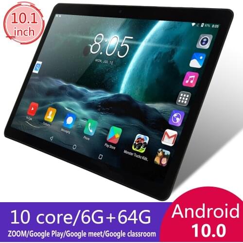 KIVBWY 10.1 inch tablet PC 6GB RAM 64GB ROM 1280*800 tab IPSl SIM Card 4G LTE FDD Wifi Android 10.0 tablet 10.1