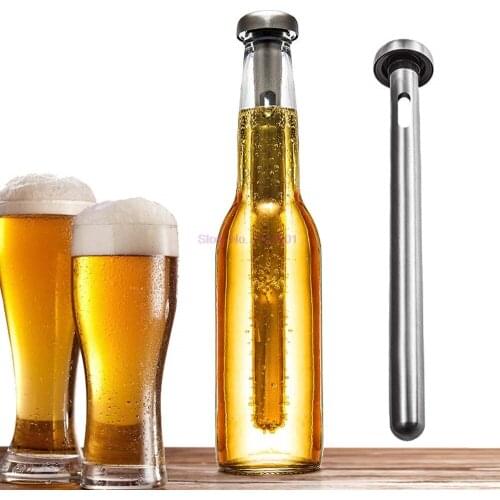100pcs Beer Chiller Stick Stainless Steel Beer Cooler Portable Drink Bottle Chilling Cooling Rods Home Bar Kitchen Tools