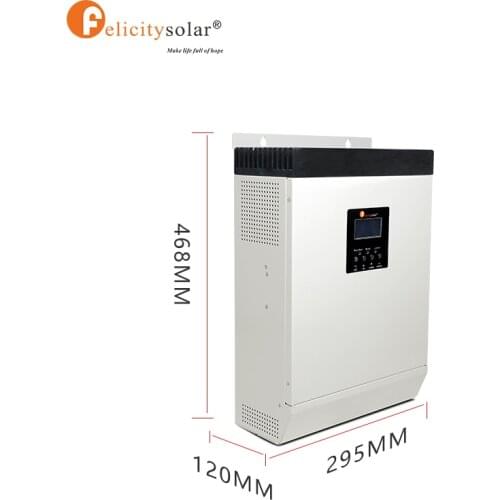 2400W 3200W 4000w 24V 48v hybrid solar inverter 5kw with MPPT charger for solar power system