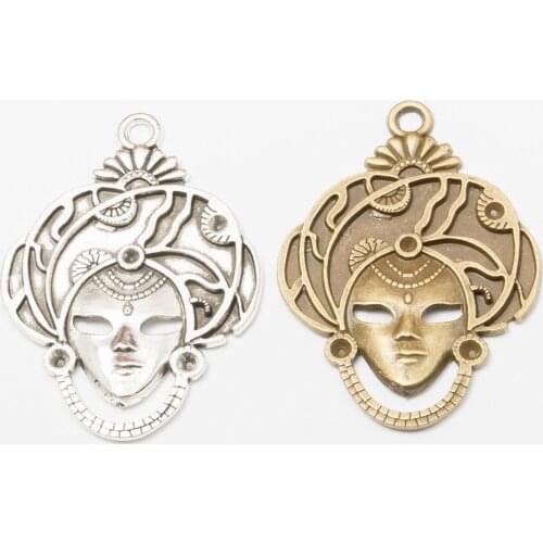4pcs Egypt Pharaoh Vintage zinc alloy metal pendant charms for diy jewelry making 3355