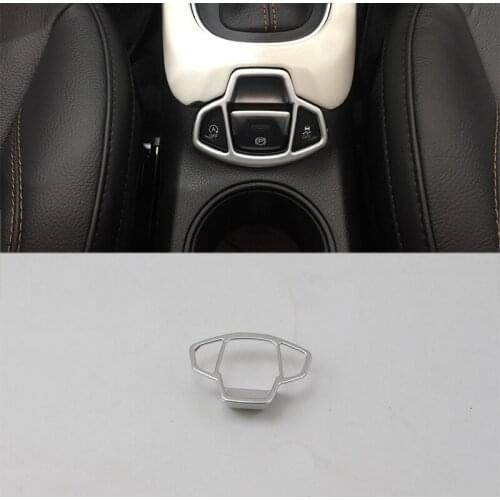 Car Accessories Interior Decoration ABS Interior Electronic Handbrake Stop Cover Trim For Jeep Compass 2017 Car Styling