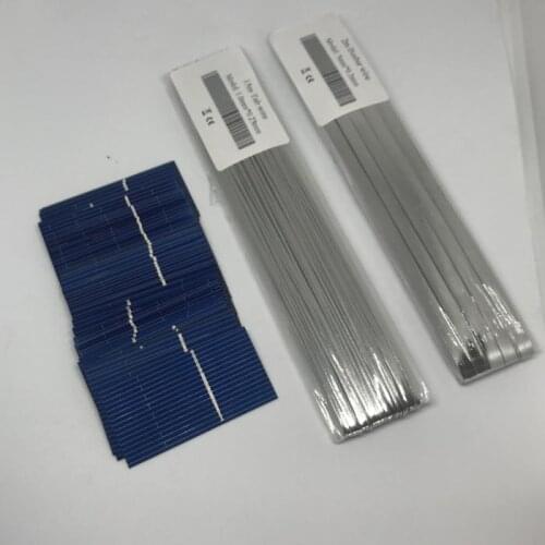 ALLMEJORES 20Pcs Solar Cells 52mmx26mm 0.23W 0.5V for DIY Solar panel Charger give enough Tab wire Bus bar wire