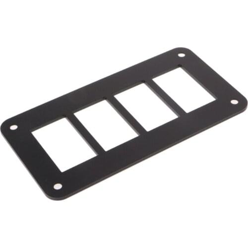 Aluminum Rocker Switch Panel 2/3/4/6 Way Housing Holder For Car Boat Auto Parts B36B