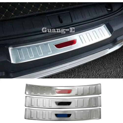 Car External Rear Bumper Protect Trunk Trim Cover Stainless Steel Plate Pedal For Jeep Renegade 2017 2018 2019 2020