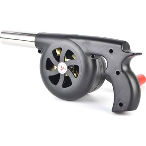 Large Outdoor Hand-Cranked Combustion Blower Manual Barbecue Picnic Camping Fire-supporting Hairdryer Outdoor BBQ Cooking