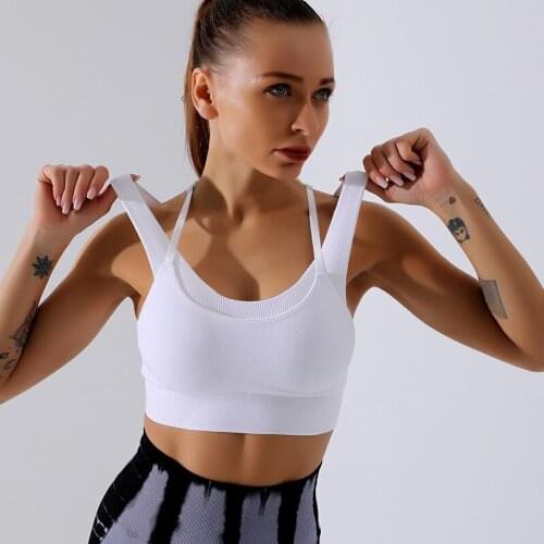 SVOKOR Push Up Bra Sport Fitness Solid Lingerie Seamless Wireless Bra Elastic Breathable Tube Tops Sling Bralette