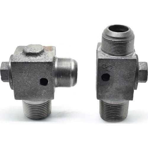 1Pcs Cast iron Right angle Check Valve Oil-free machine Return Valve 3 Port Valve Piston air pump Connector Air Compressor