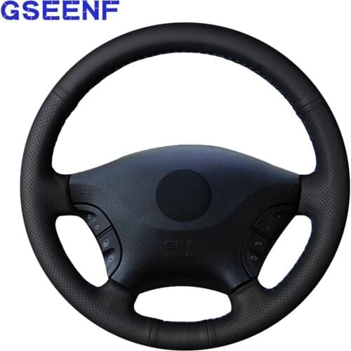 DIY Car Steering Wheel Cover Black PU Artificial Leather For Mercedes Benz W639 Viano Vito Volkswagen VW Crafter