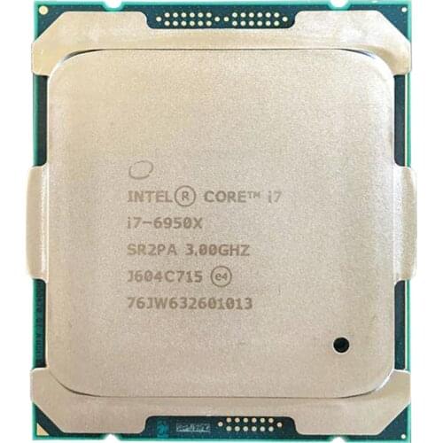Original Intel core Extreme Edition CPU i7-6950X 3.00GHz 25MB 10-Cores SR2PA LGA2011-3 Processor i7 6950X free shipping
