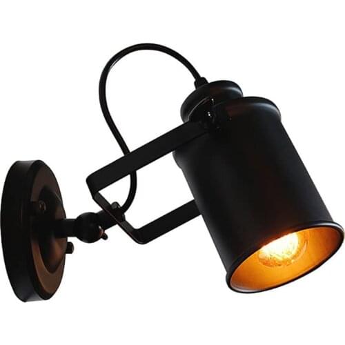 E27 Vintage Industrial Wall Sconce Retro Metal Ceiling Lights Chandeliers Lamp Adjustable Light Fixtures Ceiling Suspension Bedr