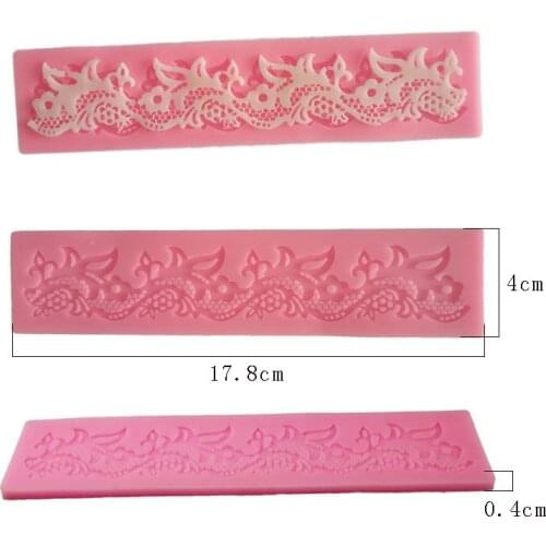 Lace Silicone Chocolate Baking Mold candy mold Cake Fondant Mould Decorating Tool