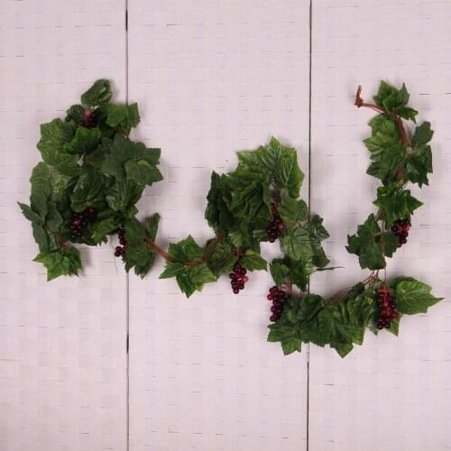 Fake Plants Decor Artificail Silk Ivy Grape Vine Fake Grape ing Plant