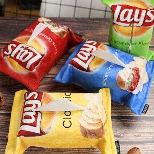 Creative Tissue Boxes Cloth Tissue Cover Boxes Paper Bag Household Living Room Napkin Holder American Style For Home Decoration