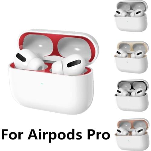 Metal Dust Guard Sticker for AirPods Pro Case Cover Dust-proof Skin Protective Sticker Protector for Apple AirPods 3 pro