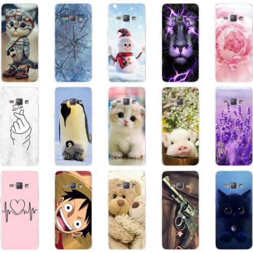 Soft TPU Case for Samsung Galaxy J1 2016 J120 J120F SM-J120F back cover full protective printing coque