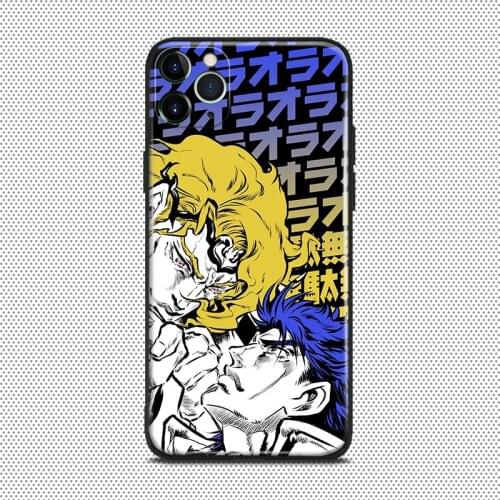 Jotaro Kujo and dio jojo anime For iPhone se 6 6s 7 8 plus x xr xs 11 12 mini pro max soft silicone phone case cover shell