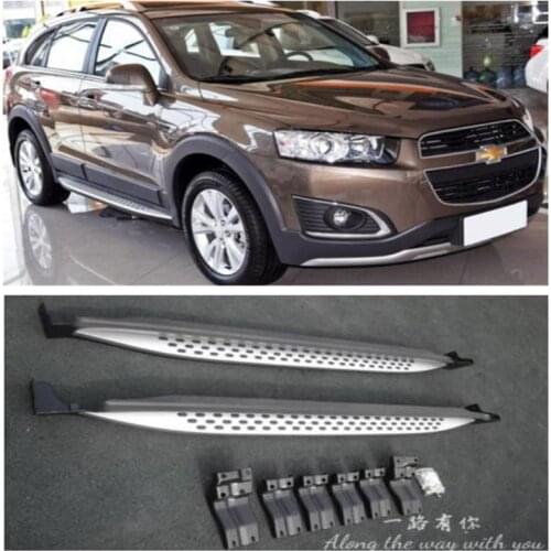 High Quality Aluminum Alloy Running Boards Side Step Bar Pedals Fits For Chevrolet Captiva 2015 2016 2017 2018