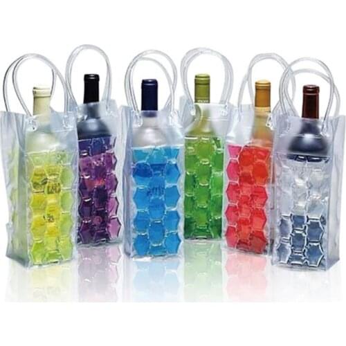 Portable Liquor Ice-cold Tool Rapid Wine Bottle Freezer Bag PVC Chilling Cooler Ice Bag Beer Cooling Gel Holder Carrier 2020 New