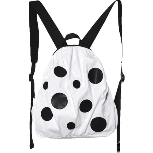 Dots backpack women rucksack fashion girls school bags casual personalized travel backpacks for college students designer female