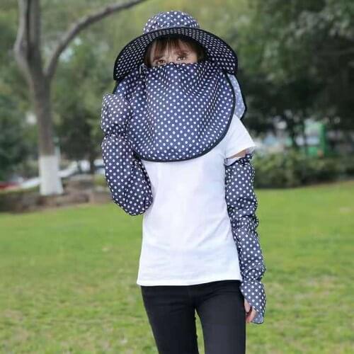 New Korean Fashion Face shading Hat Summer Ladies Round Point Sun Hat Outdoor Riding Hat Wholesale Free Shipping