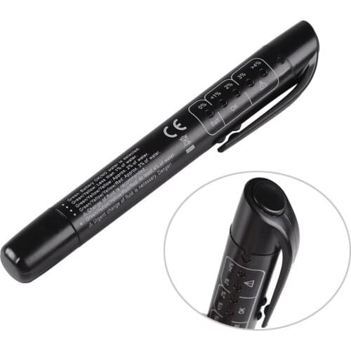 Original MINI Tester Car Brake Fluid Tester For Dot3/DOT4 Battery Liquid Digital Testing 5LED Indicator Moisture Water Compact