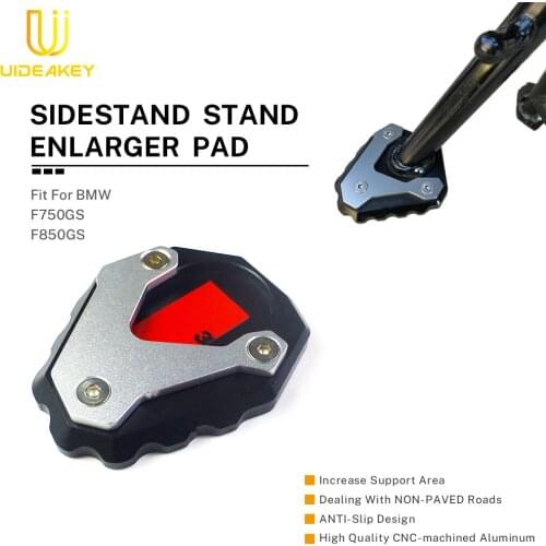 For BMW F750GS F850GS F 750GS F 850GS F750 GS F850 Kickstand Enlarge Plate Foot Side Stand Enlarger Extension Support Pad Moto