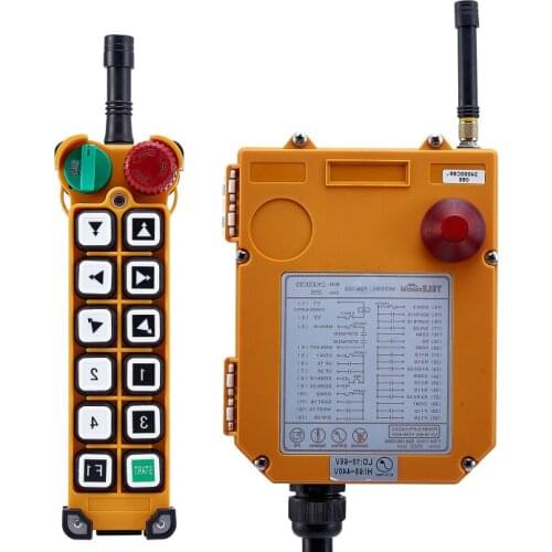 Switch F24-12D for hoist crane 1 transmitter and 1 receiver industrial wireless redio remote control Switches