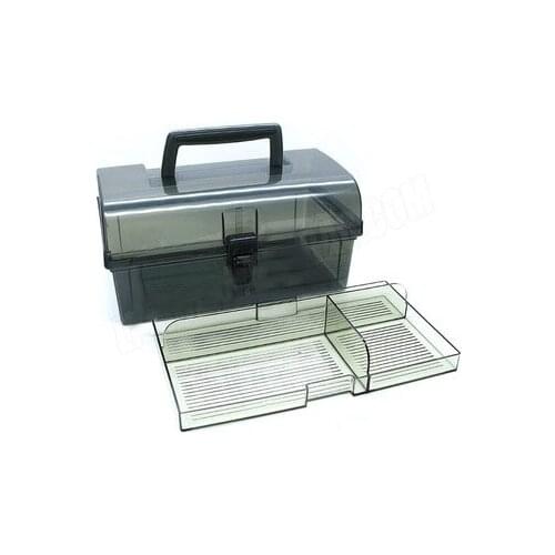 Model Tools Storage Boxes Black Transparent Toolbox Multifunctional Imported PP Plastic Tool Storaging Cases