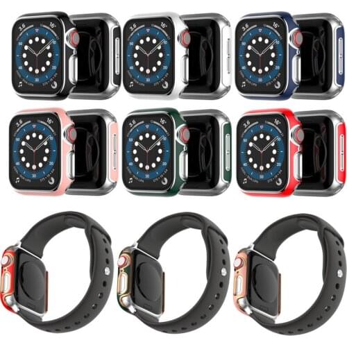 Premium Laer Cover for Apple Watch 6 5 4 40mm 44mm Womens Jewelry Protective Case for iWatch Series 6 SE 3 42mm 38mm