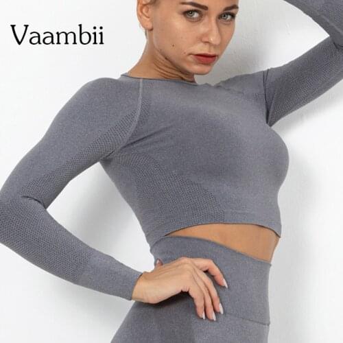 Womens Sweatshirt Seamless Woman Top Sport T-shirt For Fitness Running Gym Clothing Shirt Croptop Women Sportswear T-shirts