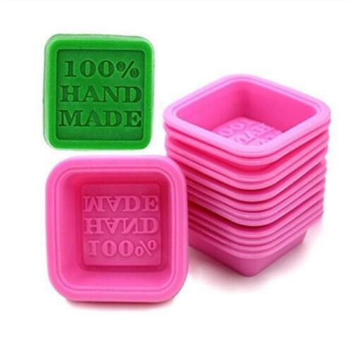 100% HADN MADE square handmade soap mold Silicone mold