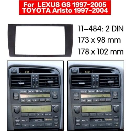 11-007 Car Radio Fascia Surround Car Radio Refitting for Lexus Outter Frame Audio Frame for 2003-2008 Lexus GS300/ 400/ 430