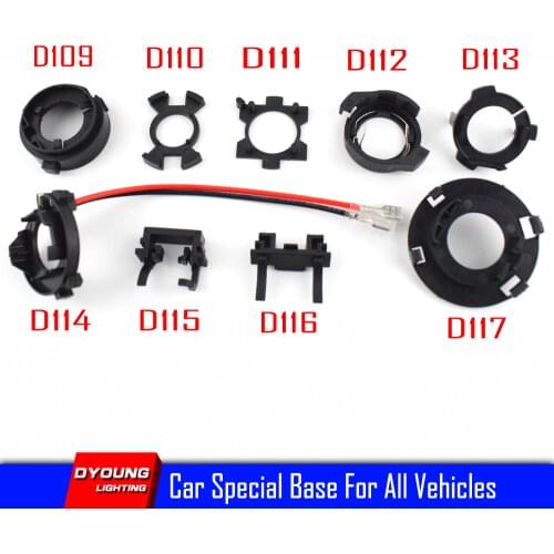 2Pcs Adapter Bulb Holder H7 LED Headlight Car Lamp Base Socket Xenon D2 For BMW E39 Series 5 VW Golf 6 MK5 Hyundai Kia Honda