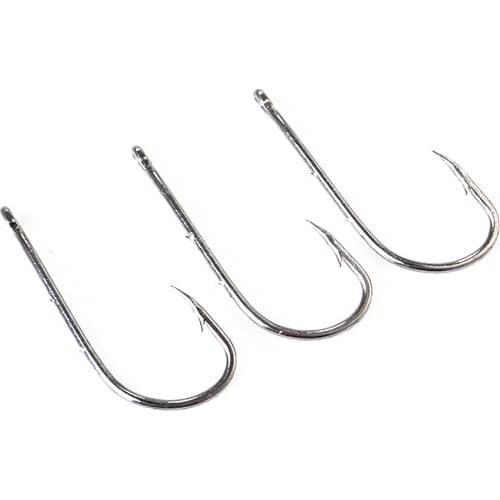 Fishing Hooks 2Pack High Carbon Steel Barbed AD-sharp Carp Fishing Hook With Ringed Soft Lure Hooks Fishing Accessories