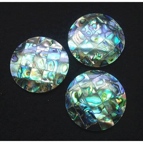 3pcs nature abalone shell beads cabochons round shape 35mm mother of pearl cabs no hole dropwater heart shape free shipping