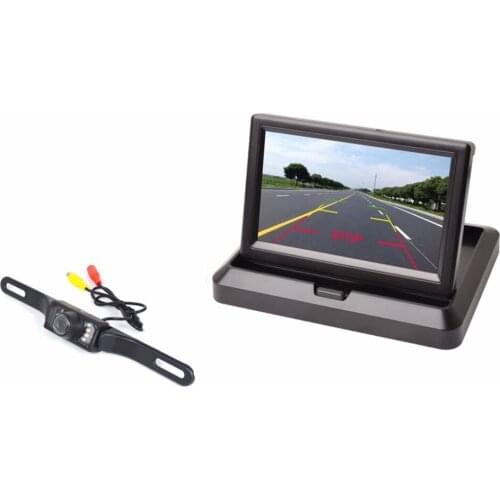4.3 Inch Foldable TFT Monitor With 420 TVL Rearview Camera